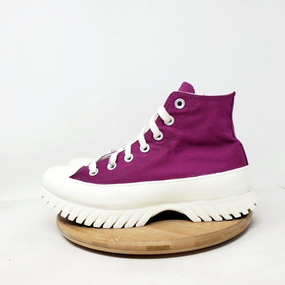 Converse Chuck Taylor All Star Hi Lugged 2.0 Shoes Womens 6.5 Purple Platform